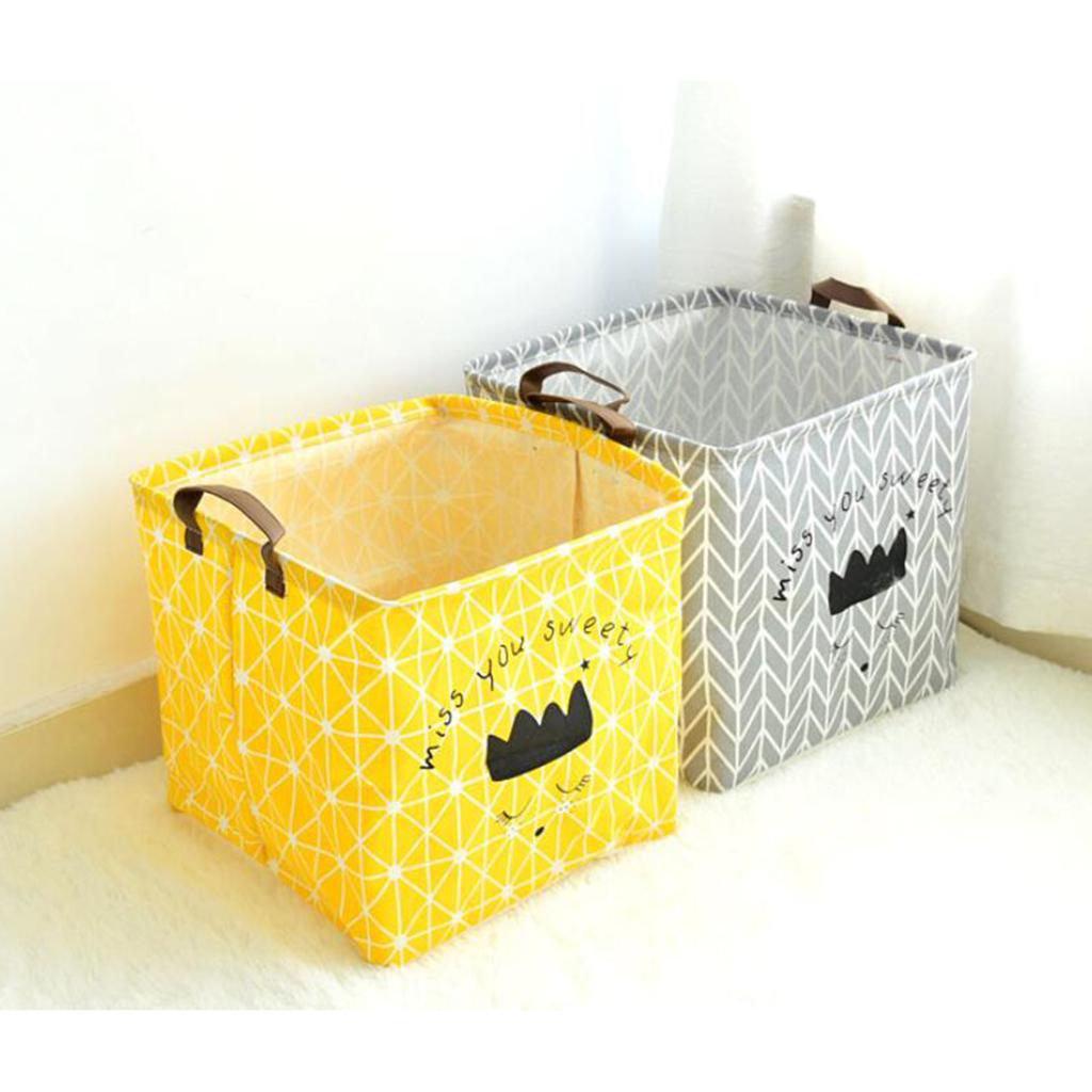 Children Kid Toys Clothes Storage Basket Hamper Laundry Bin Organizer