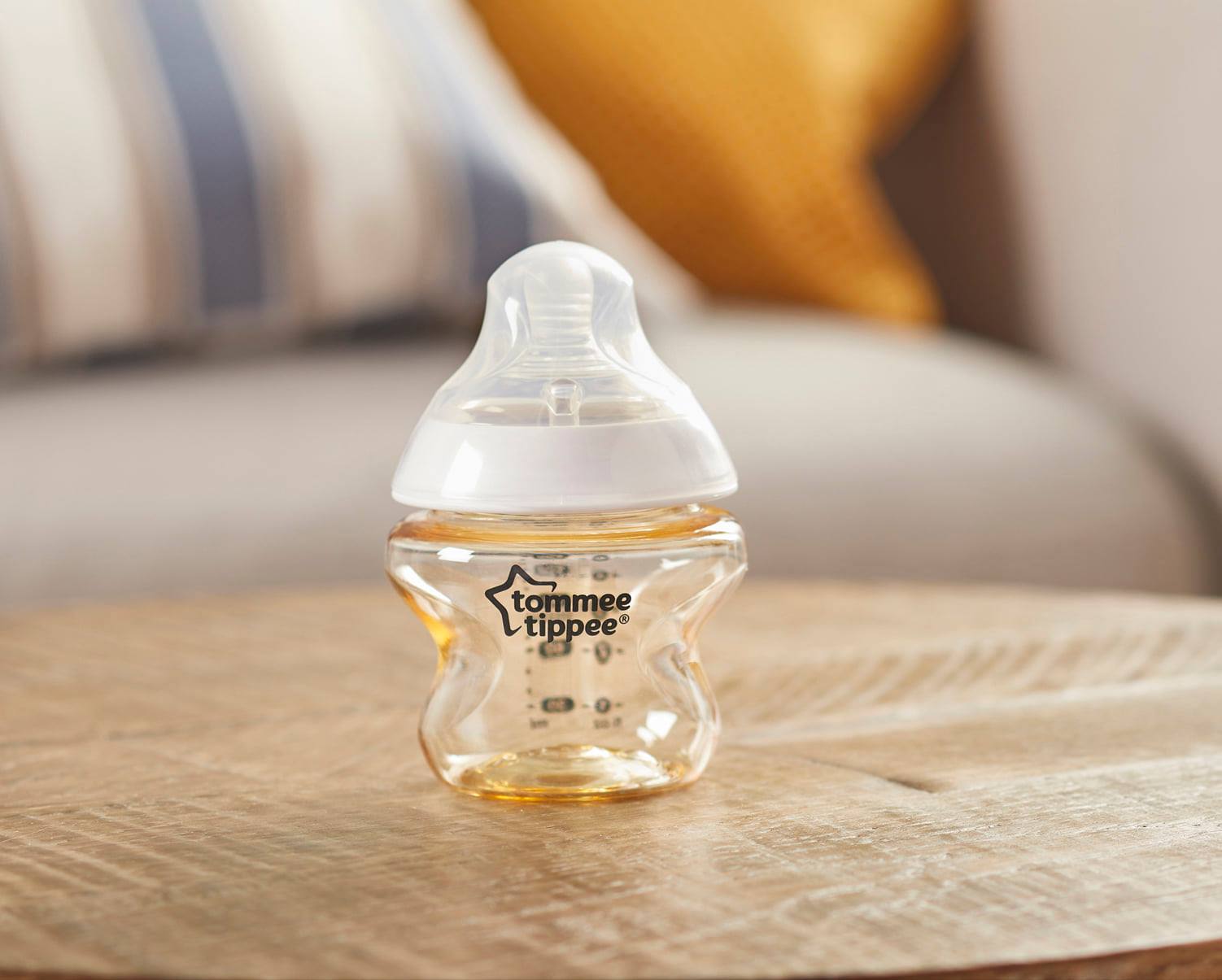 COMBO 2 Bình Sữa Tommee Tippee PPSU Ty Siêu Mềm Tự Nhiên 150ml TẶNG 1 Túi Nước Rửa Bình Sữa Organic Lamoon 450ml