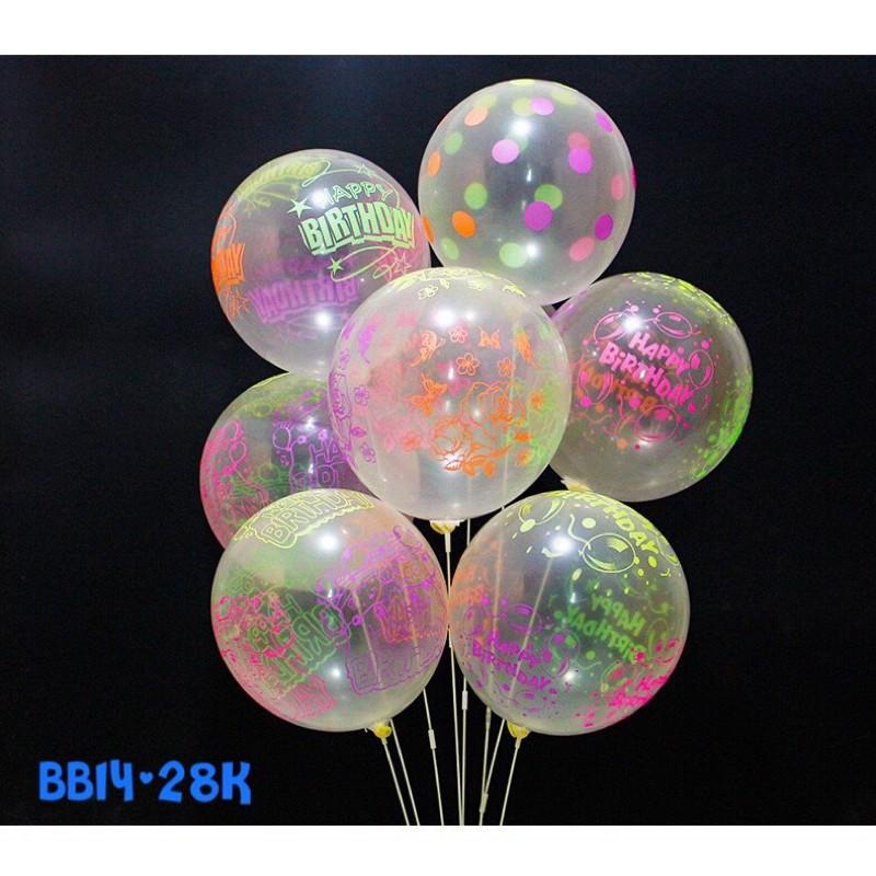 Bong bóng in chữ Happy Birthday