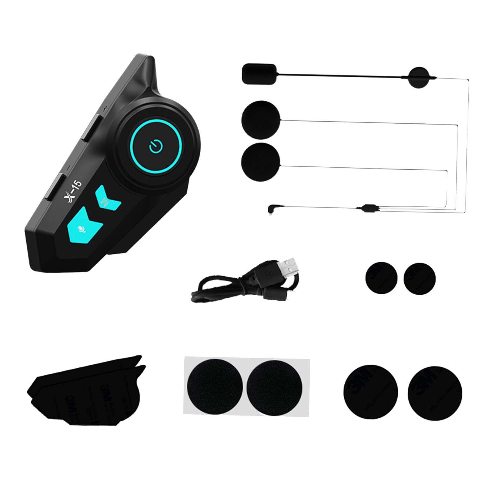 Headset  Earphone Auto Answer Incoming Calls Motorcycle V5.0 Headset  Audio System for Half/Open Face  Riding
