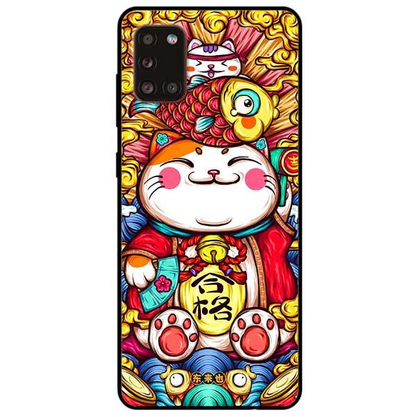 Ốp lưng dành cho Samsung Galaxy A12 / A21s / A31 - Mèo Đội Cá