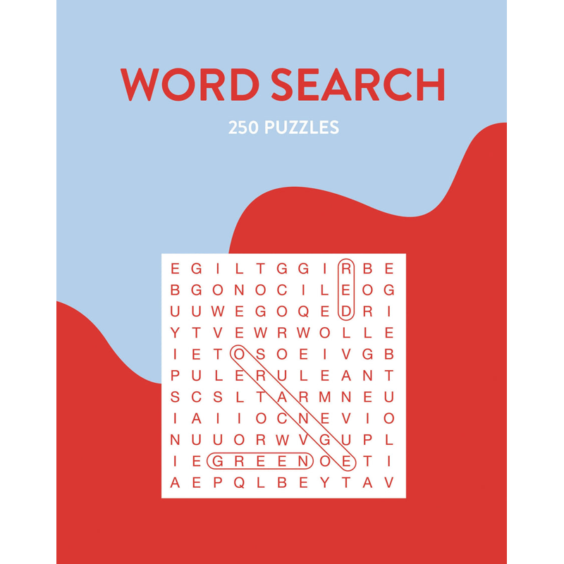 Sách 250 Puzzles - Word Search - Blue &amp; Red