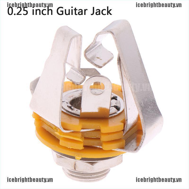 Set 5 đầu nối 1/4 inch cổng jack bằng kim loại cho đàn ghi ta bass