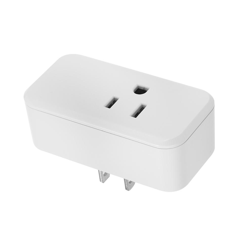 Mini WIFI Smart Socket Compact Size Rectangle Style with Bulgy On/Off Button Smart Alexa Outlet Support APP Remote Control Timing Function Voice Control for Amazon Alexa for Google Home/Nest IFTTT No Hub Required Smart Home Plug