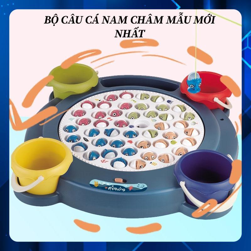 Đồ Chơi Câu Cá 45 Con Có Cần Nam Châm Dễ Chơi