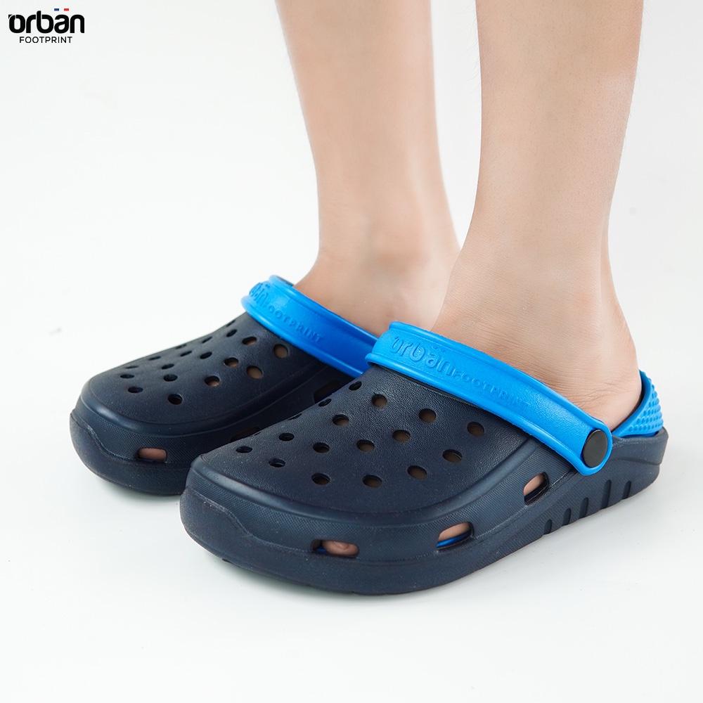 Dép SụcTrẻ em Eva siêu nhẹ Urban cao cấp D2002 xanh chàm đế xanh ( chống thấm nước