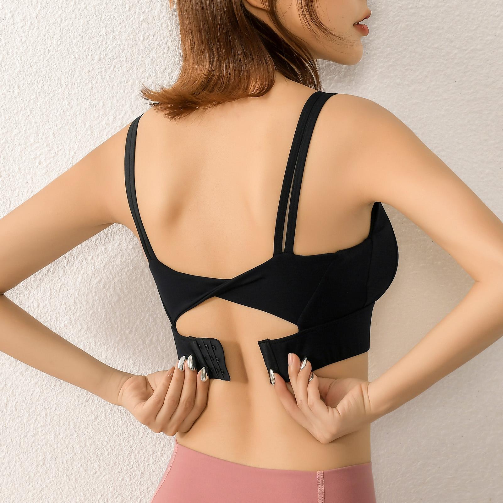 Áo ngực thể thao, yoga cho nữ có Đệm lót Crop-top Tank-Top tôn dáng nâng ngực