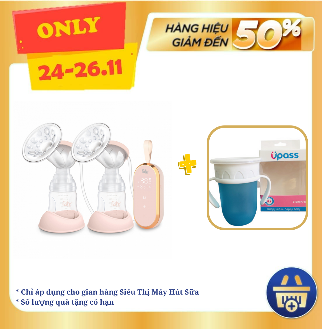 MÁY HÚT SỮA ĐIỆN ĐÔI RESONANCE 5 FATZBABY -FB1180VNG  CHÍNH HÃNG