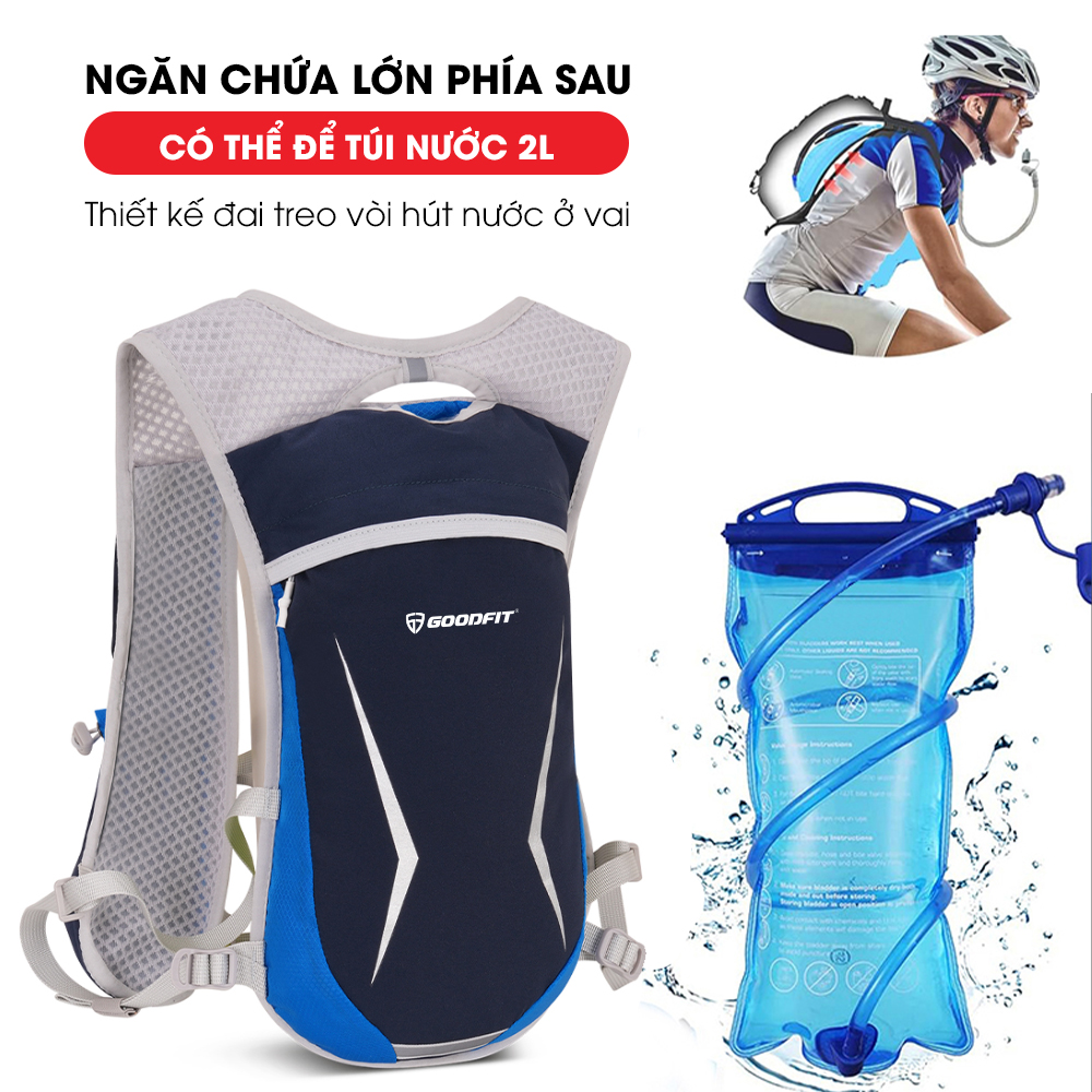 Vest nước, balo chạy bộ, đạp xe, leo núi dã ngoại thể thao Goodfit GF303RV