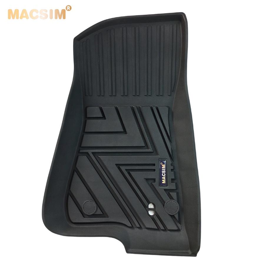 Thảm lót sàn xe ô tô Jeep Wrangler 4 door -đến nay Nhãn hiệu Macsim chất liệu nhựa TPE đúc khuôn cao cấp -màu đen