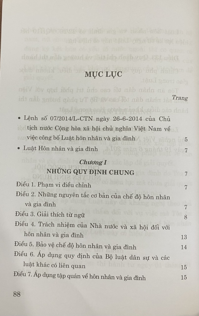 Luật Hôn Nhân và Gia Đình Năm 2014