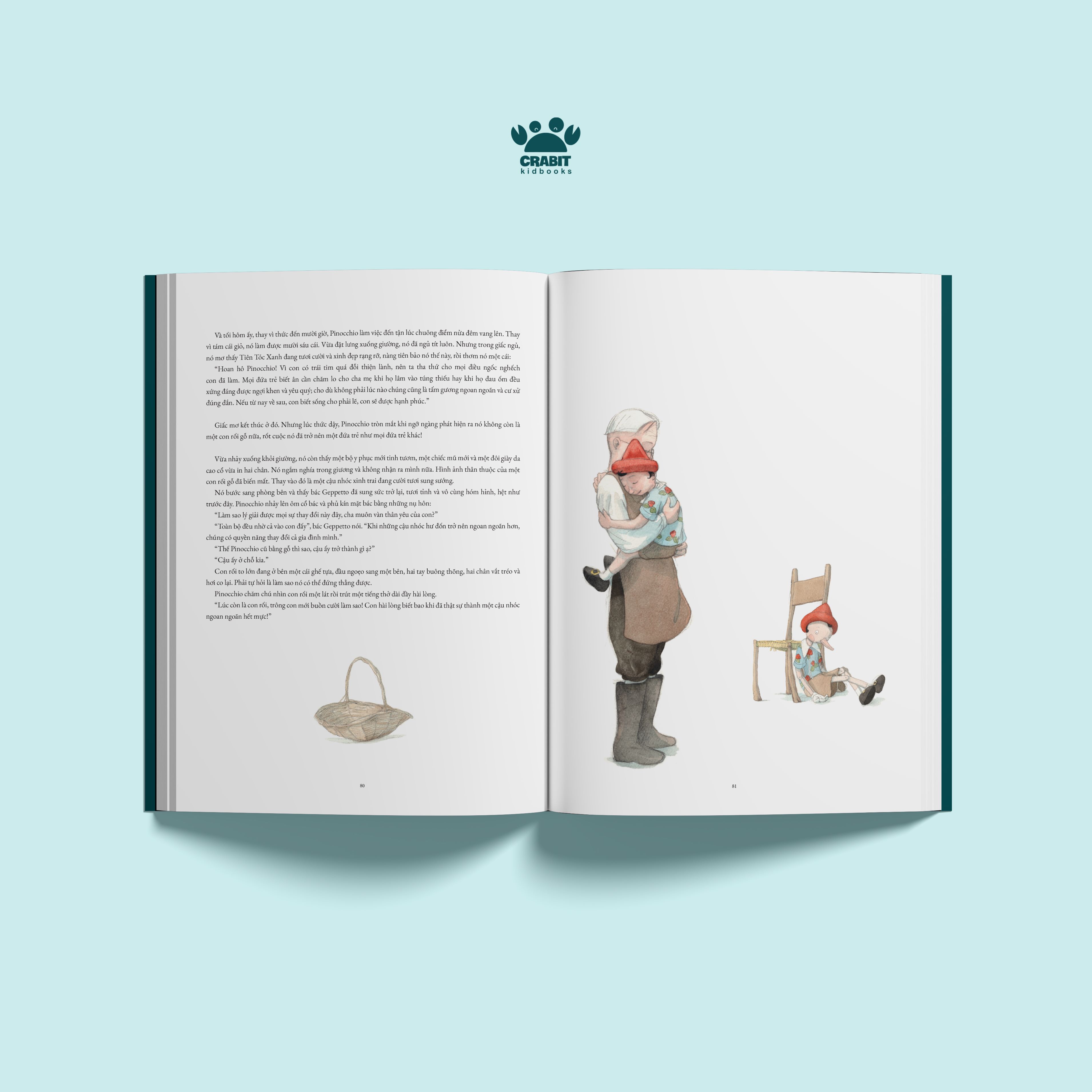 Sách - Pinocchio - Crabit Kidbooks