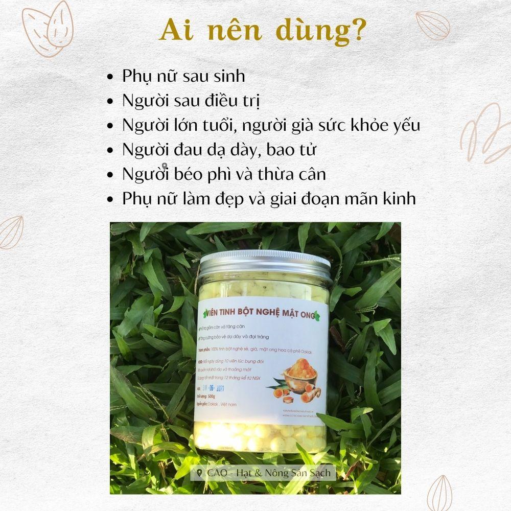 [500GR] Viên Tinh Nghệ Mật Ong CAO FOOD homemade nguyên chất 100% siêu sạch, sử dụng siêu tốt