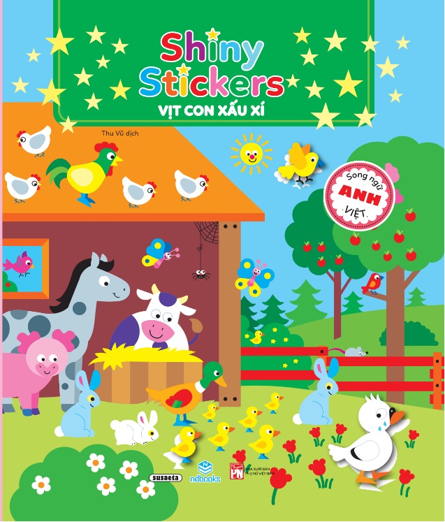 Combo 4 cuốn: Shiny Stickers song ngữ Anh-Việt