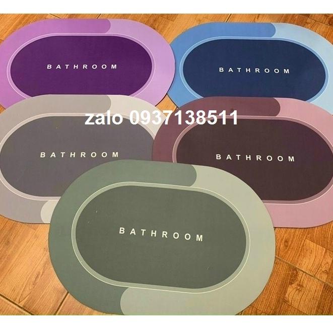 Thảm Dậm Chân Silicon BATH MAT Hút Nước Siêu Thấm - Thảm Lau Chân Siêu Mềm Siêu Dày, Thấm Nước Chất Liệu Chống Trượt