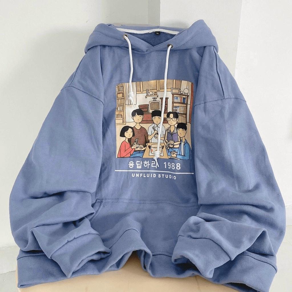 Áo hoodies sweater form to y hình pc hàn quốc tôn dáng cho các bạn trẻ KME