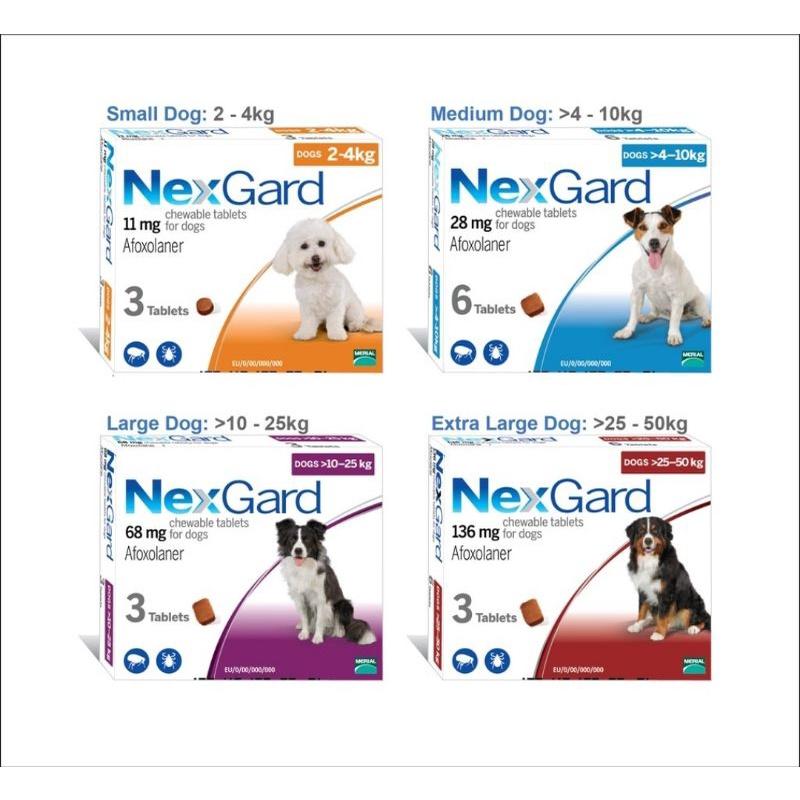 NexGard Spectra - bảo vệ cún khỏi ve rận bọ chét, giun sán giun tim