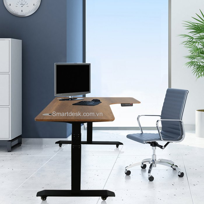 Bàn làm việc thông minh Smartdesk L OFfice - Thiết kế tông minh, nâng hạ độ cao tự động