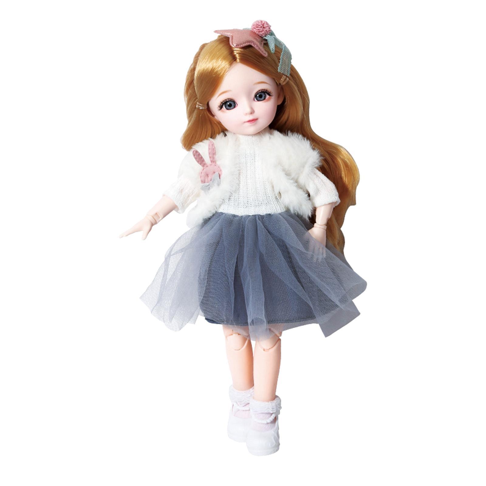 Fashionable 12inch Princess BJD Doll Outfits Dress up Role Play Toy