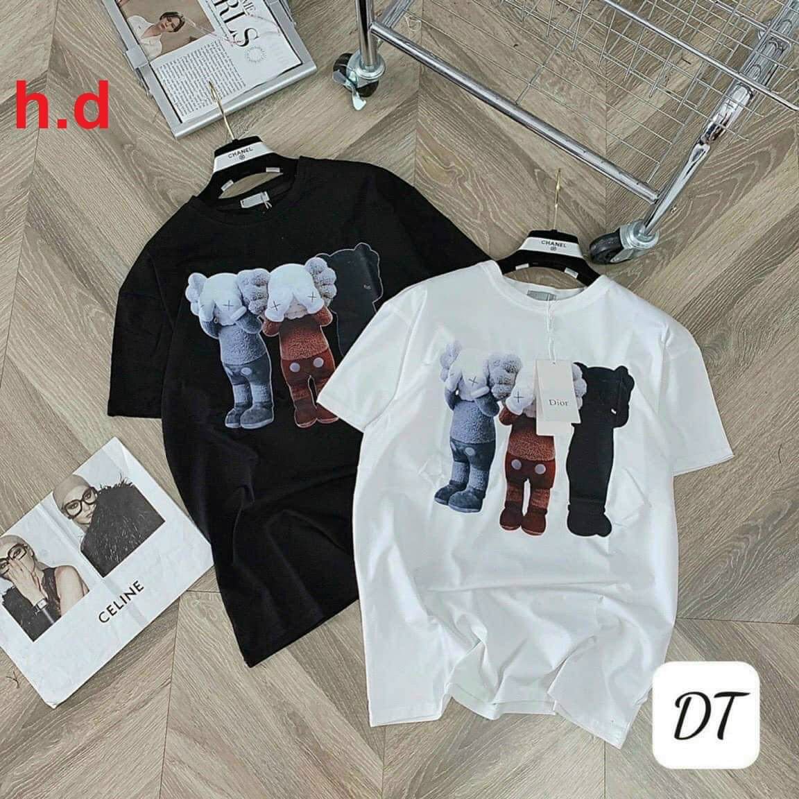 Áo phông nam nữ dáng thụng chất cotton mềm mịn