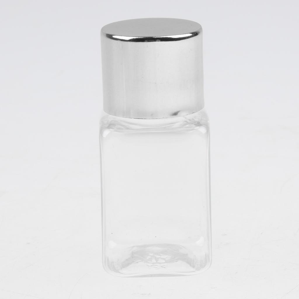 6pcs Transparent Refillable Empty Essential Oil Bottles Cosmetic Container Holder 10ml
