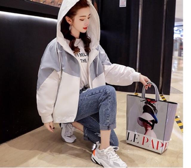 Áo khoác gió nữ form rộng