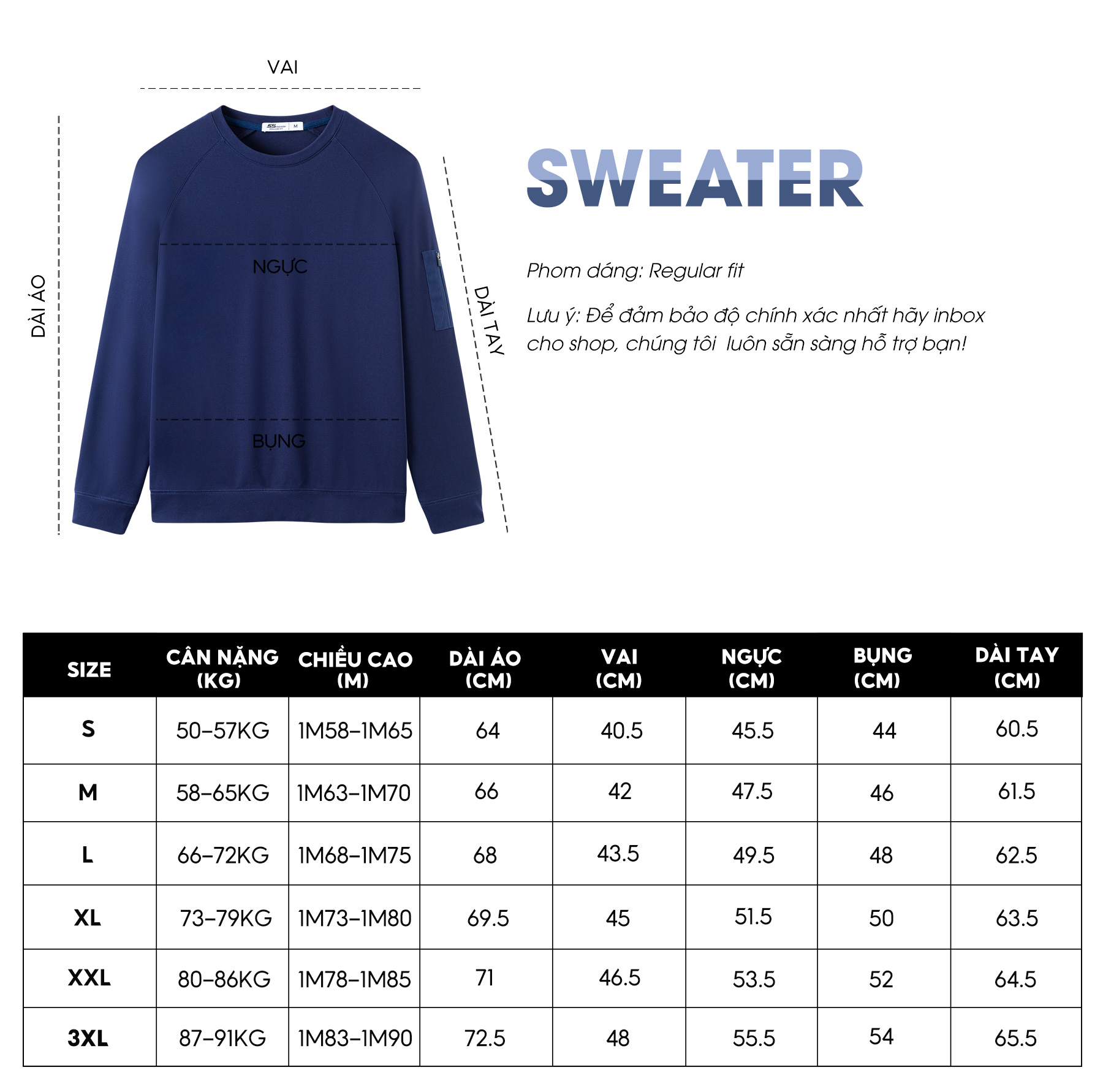 Áo Sweater Nam 5S FASHION Chất Rayon, Cổ Tròn, Thiết Kế Tay Raglan Có Túi Kéo Khóa Trẻ Trung, Khỏe Khoắn (ANO23002)