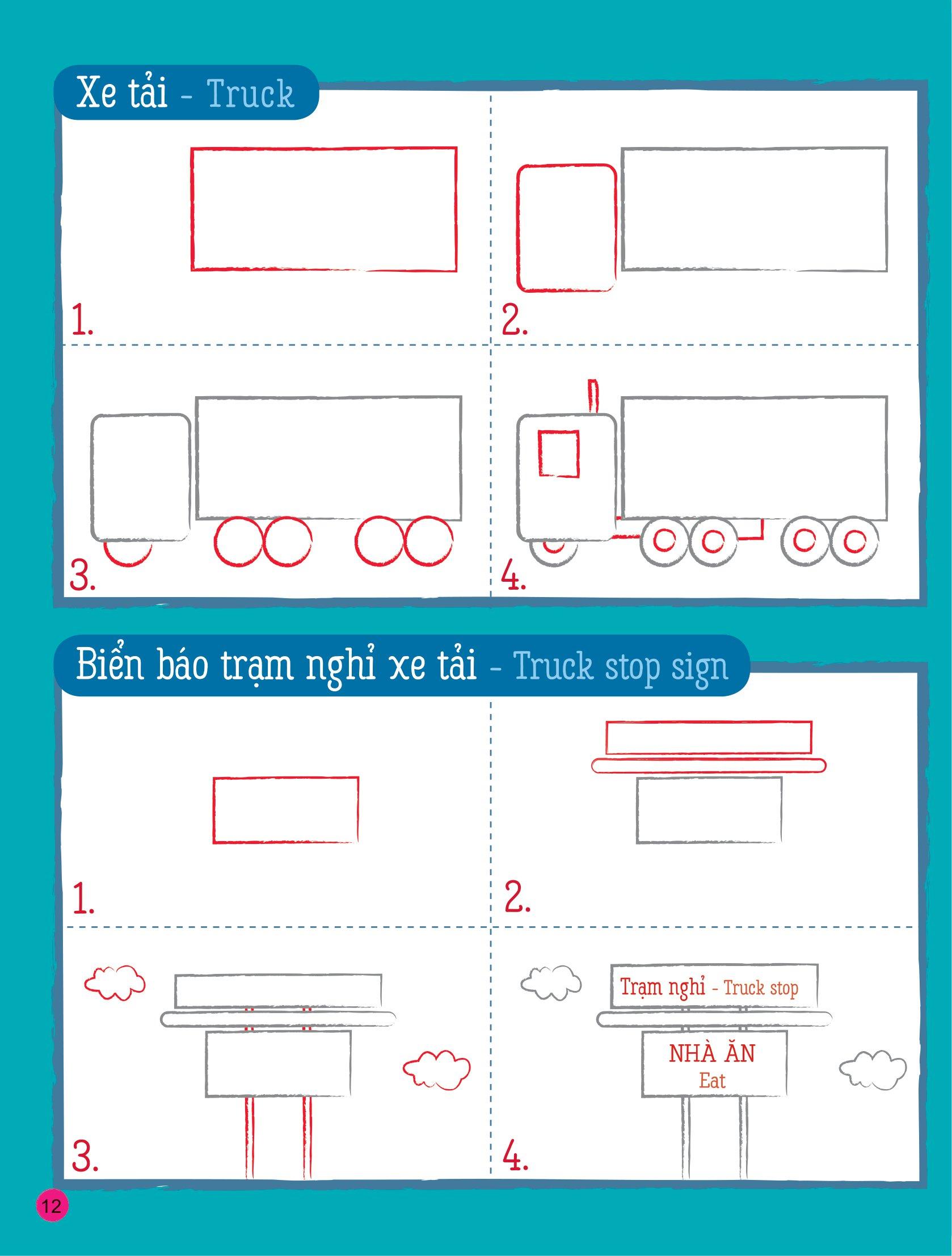 Họa Sĩ Tí Hon - Nào, Ta Cùng Học Vẽ … Các Phương Loại Phương Tiện! - Learn To Draw … Things That Go!
