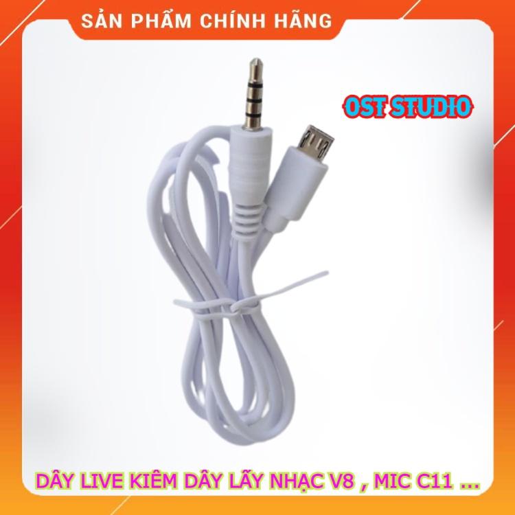 Dây LiveStream Kiêm Lấy Nhạc Cho Sound Card V8 - Cáp Livestream Theo Sound Card V8 - Cáp Live Stream C7,C11, C16, C25