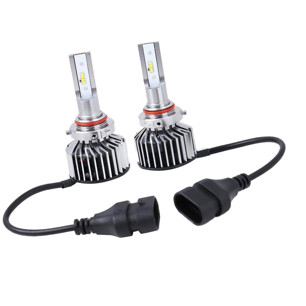 2X LED Headlight Bulbs 55W 68000 Lumens 6000K Xenon White Extremely Bright COB Chips Led Kit Motorcycle and Car Headlight 9005