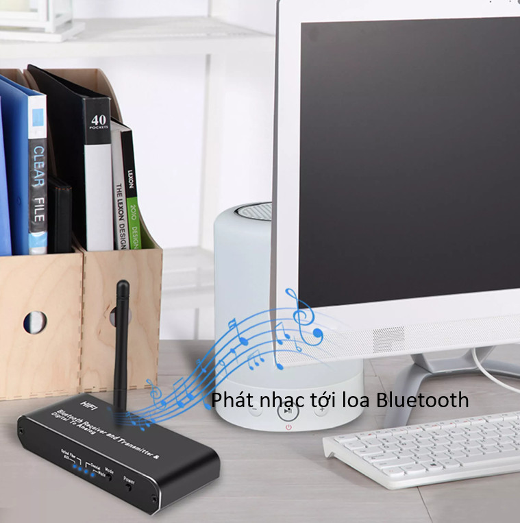 Bộ chuyển đổi âm thanh Optical to AV D09 Không Dây DAC Với Bộ Thu Phát Bluetooth Bộ Giải Mã Bluetooth Âm Thanh Nổi HiFi