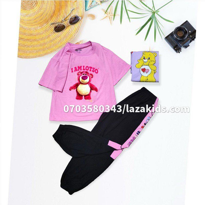 Sét đồ bé gái size đại 20kg-48kg mặc xinh KIDS GENZ -Quần áo trẻ em cao cấp bé gái bao gồm quần jogger và áo thun