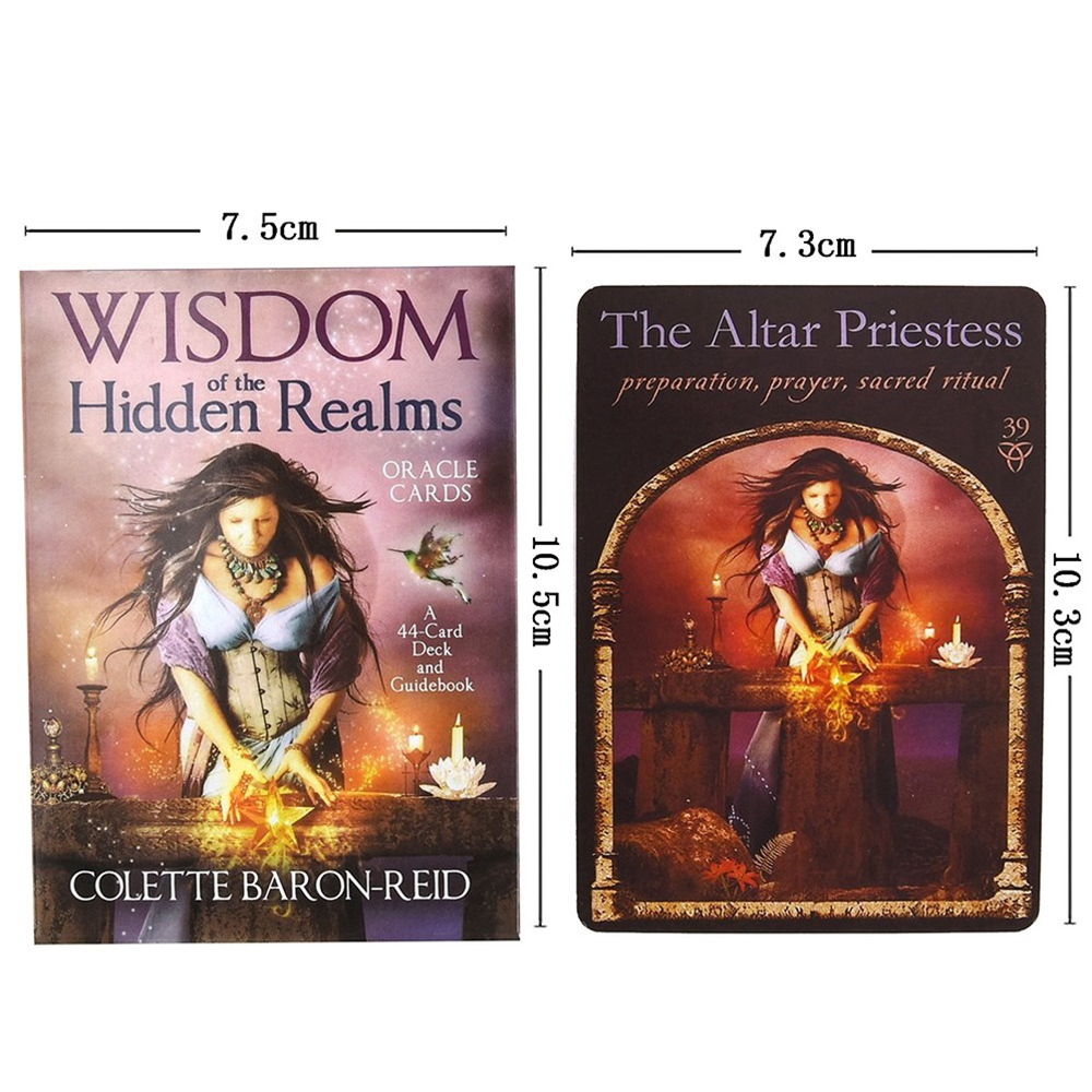 Bài Oracle Wisdom Of The Hidden Realms 44 Lá Bài Tặng Đá Thanh Tẩy