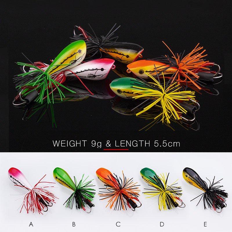 Mồi câu lure cá lóc Jum Frog Pass nhái nhảy 3D nhiều màu lựa chọn M14