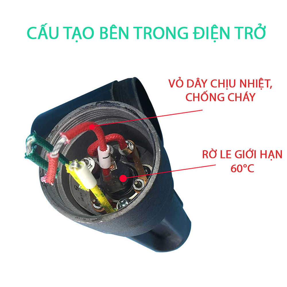 Điện trở phi 47/58 tự ngắt phủ chống ăn mòn 2000W máy nước nóng năng lượng mặt trời