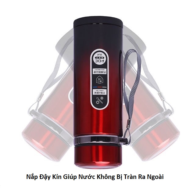 Bình Giữ Nhiệt Inox 304 Không Gỉ Cao Cấp 1000ML Phong Cách Có Dây Treo Tiện Dụng