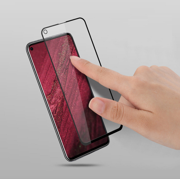 Tấm dán kính cường lực dành cho Huawei Nova 4 màn hình 5D phủ màu