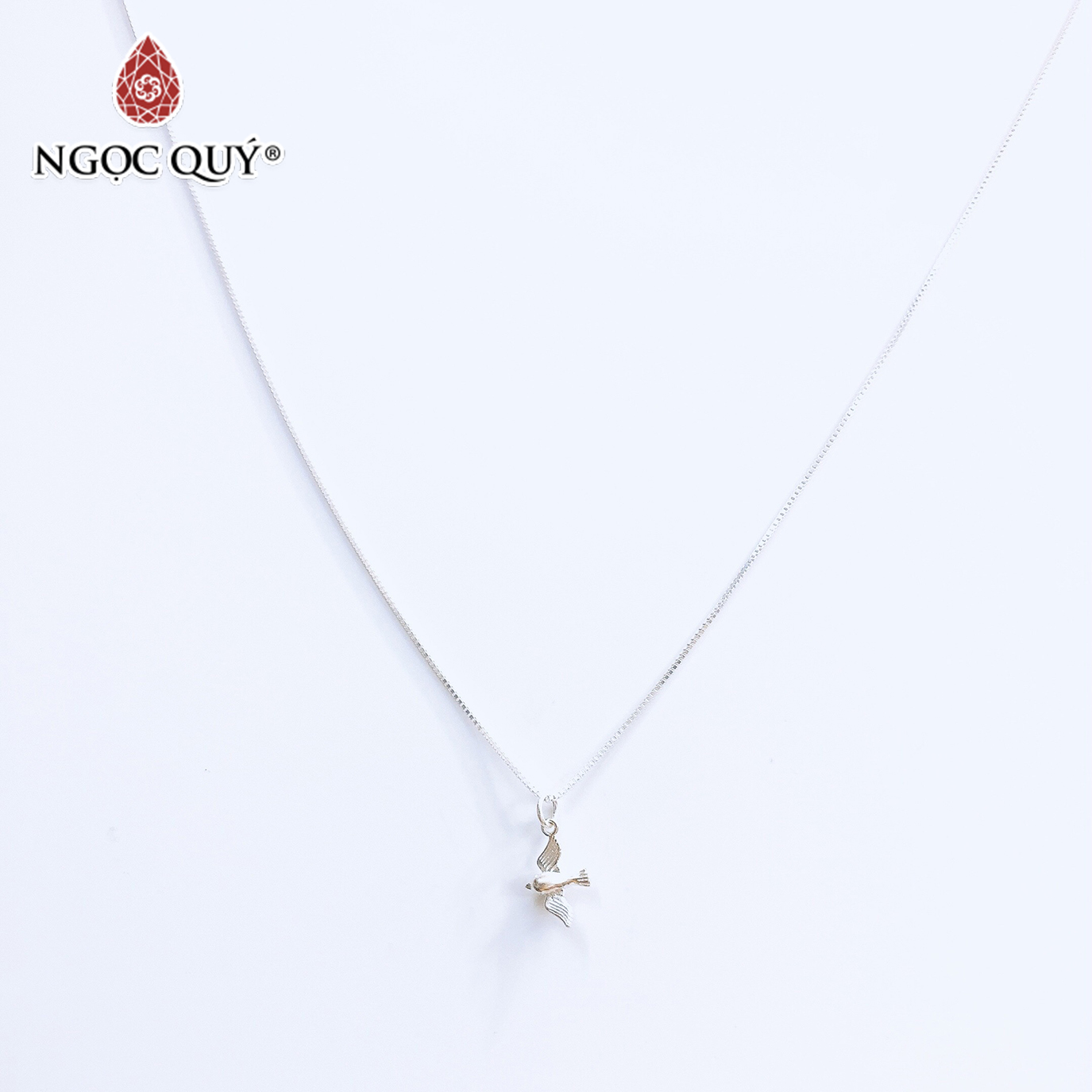 Dây chuyền bạc mặt chim - Ngọc Quý Gemstones