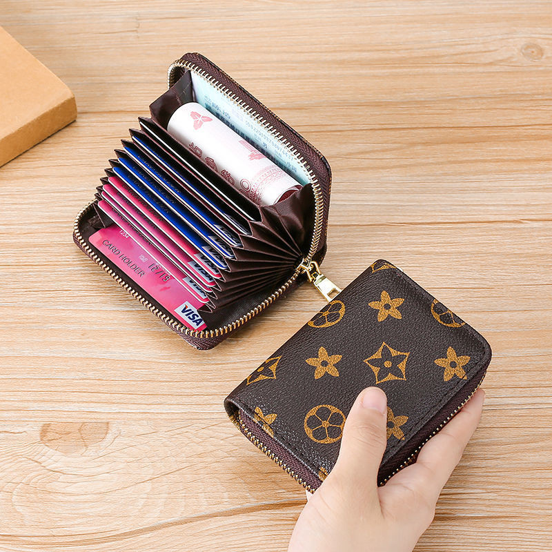 Ví Mini  Ngắn Đựng Tiền , Thẻ  Bỏ Túi Dễ Thương, Ví Ngắn Nam Nữ Gồm Nhiều  Ngăn Cầm Tay Thời Trang Hàn Quốc Cao