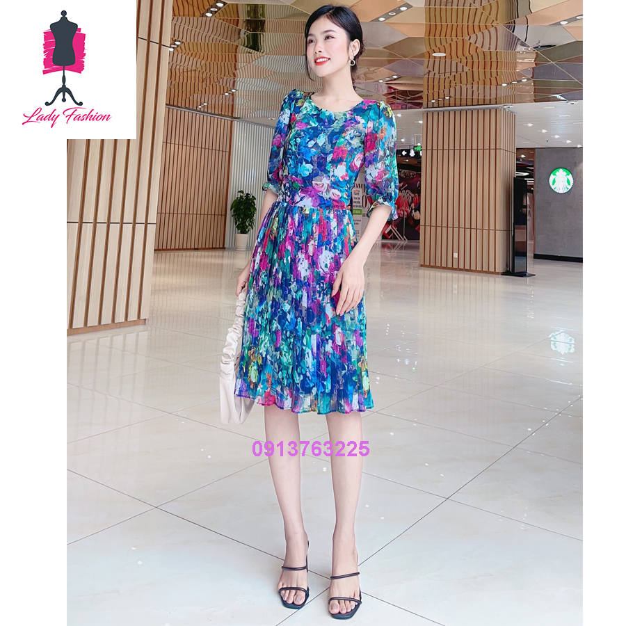 ĐẦM HOA PHỐI DẬP LY TRẺ TRUNG - MS 0603D