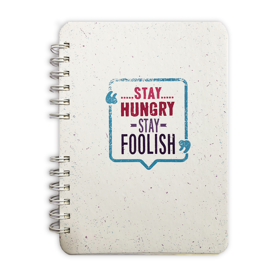 Sổ Notebook Bìa Cứng - Stay Hungry Stay Foolish