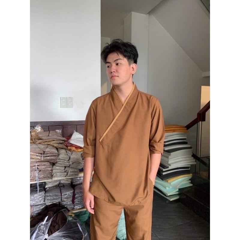 Đồ Lam Đi Chùa Pháp Phục Phật Giáo VẠT CHÉO