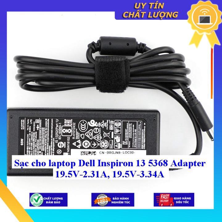 Sạc cho laptop Dell Inspiron 13 5368 Adapter 19.5V-2.31A 19.5V-3.34A - Hàng Nhập Khẩu New Seal