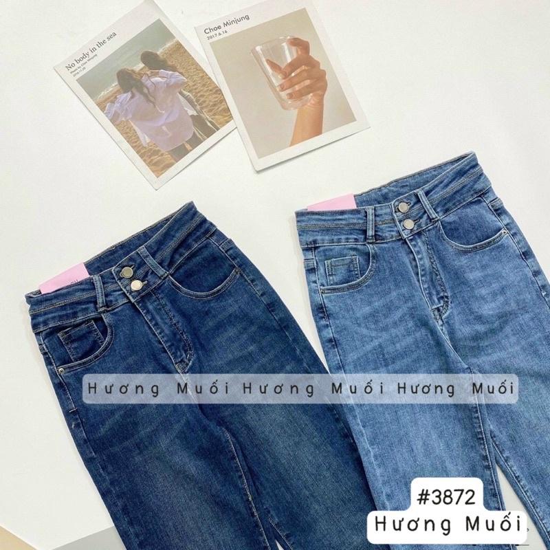 Quần jeans ống đứng 2 cúc - mã 3872