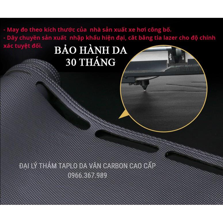 Thảm Taplo Da vân Carbon cao cấp xe HYUNDAI: Santafe, Tucson, Kona, Elantra, Accent, i10