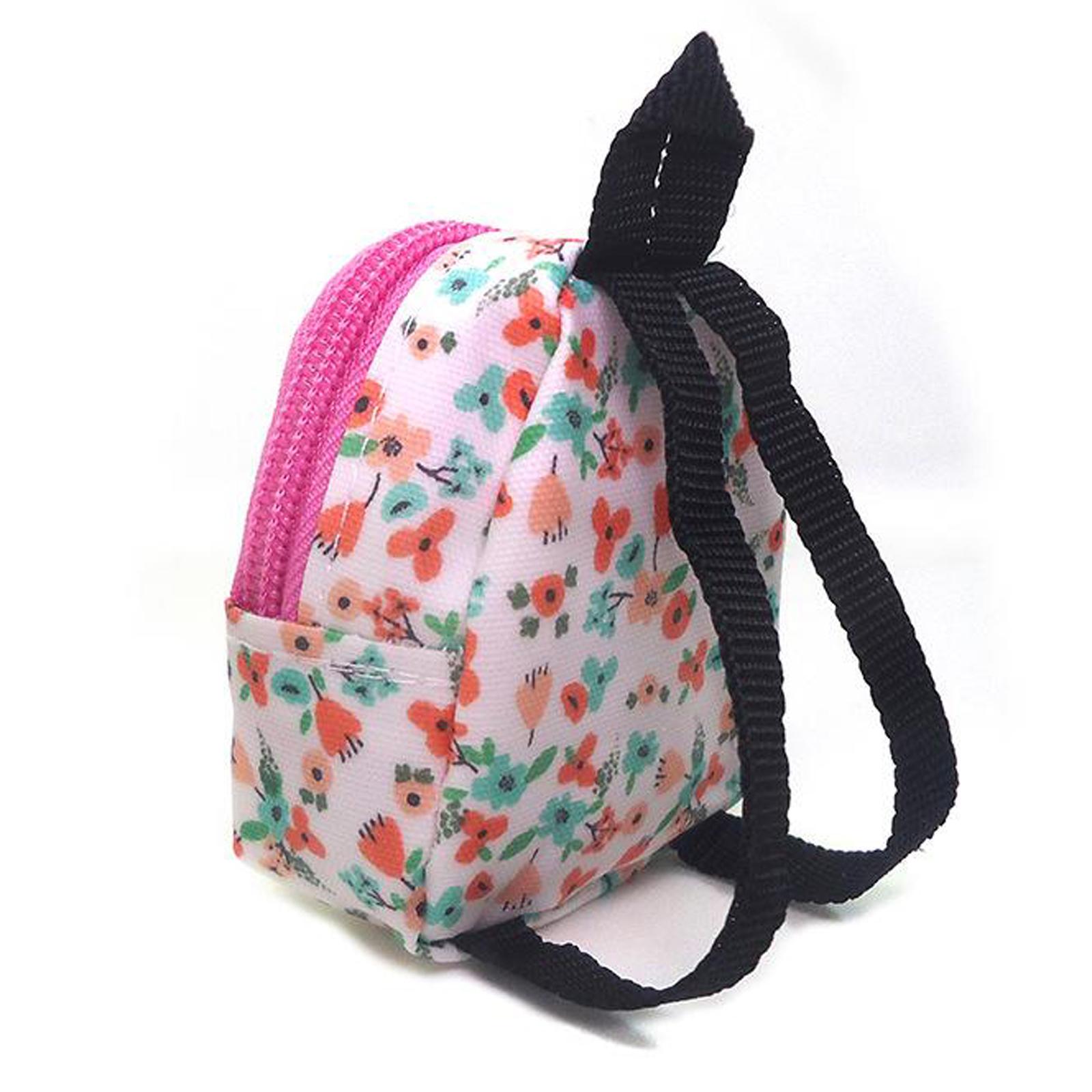Doll Colorful Backpack 1:6 1:12 Doll Accessories Cute Mini Bags Backpack Schoolbag for Girl Dolls