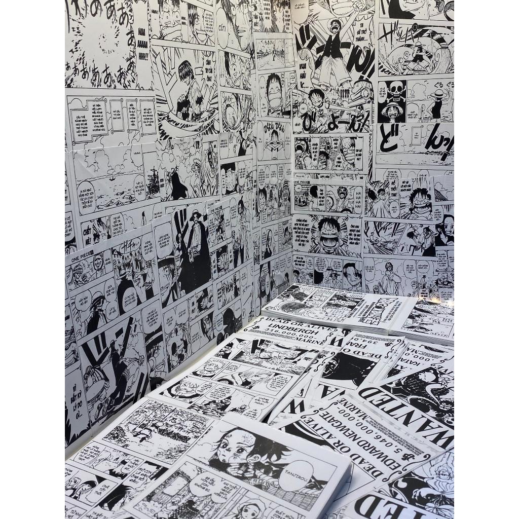 50 Miếng Truyện Tranh Dán Tường Truyện Tranh One Piece - Naruto - Dragon Ball - 7 Viên Ngọc Rồng - Thanh Gươm Diệt Quỷ - One Piece