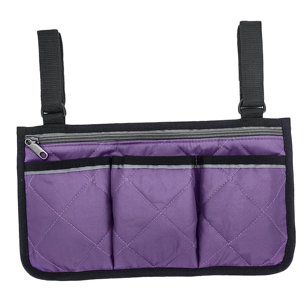 2Pcs Universal Wheelchair Storage Organizer Holder