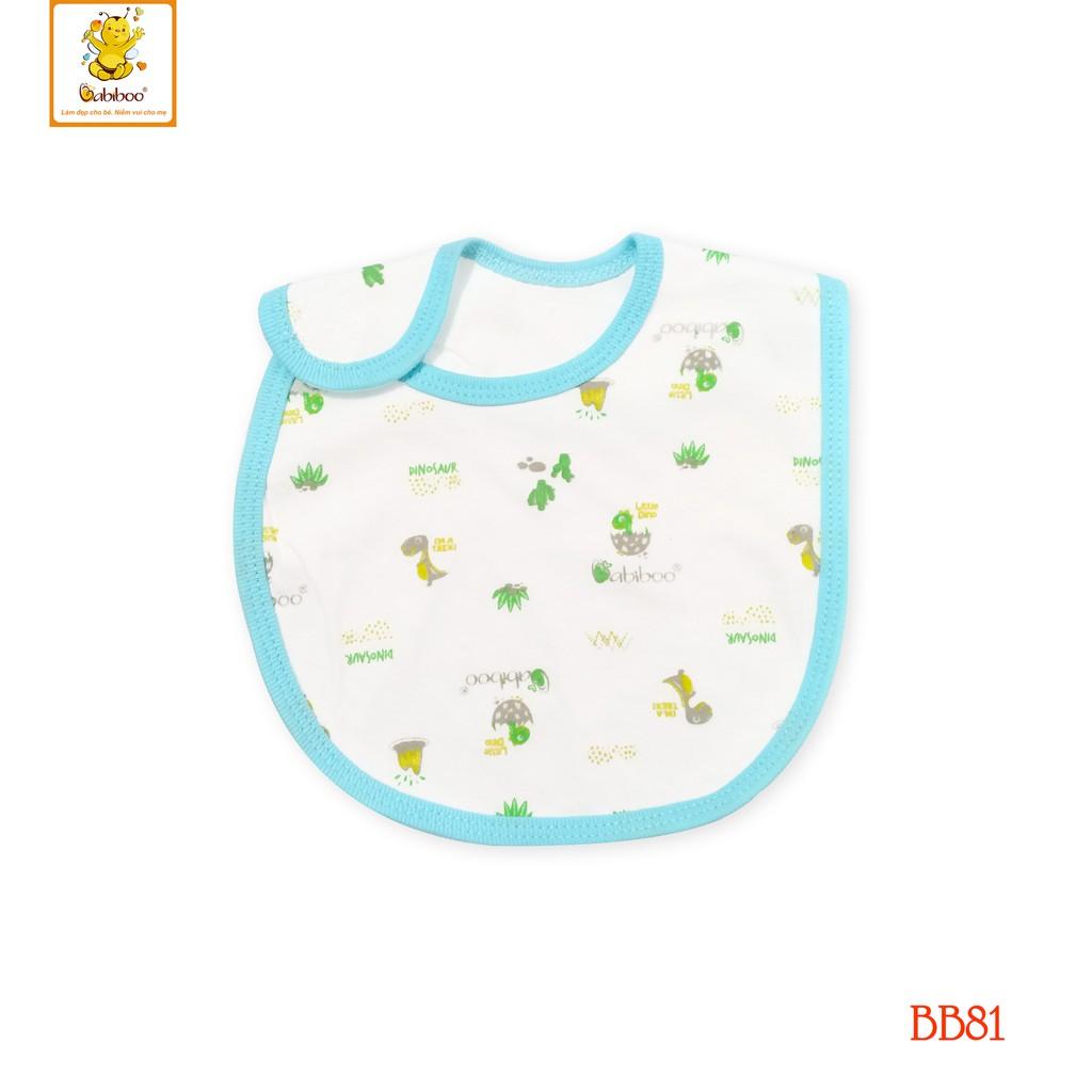 Yếm Dán Sơ sinh cotton 2 lớp in hình cute BABIBOO - BB81