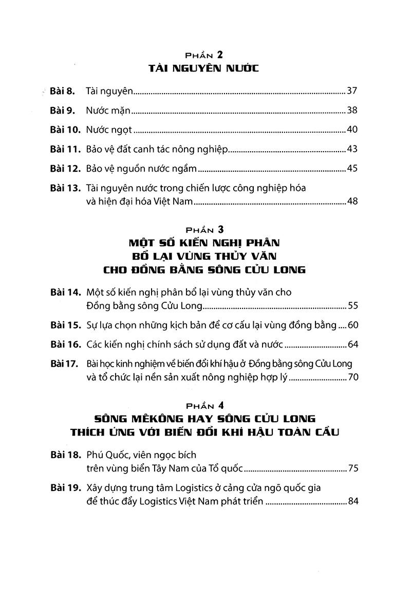 Sách Sông Mê Kông Hay Sông Cửu Long Với Biến Đổi Khí Hậu Toàn Cầu
